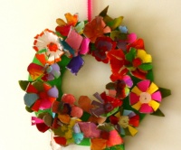 Vánoční stromeček ze stužek - Tvoříme s dětmi