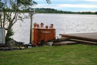 Vyhřívaný bazén - koupací sudy pro chladné léto