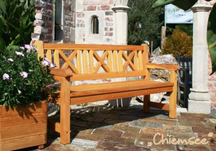 dřevěná lavice, modřínolá lavice zahradní nábytek
