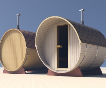Sudová sauna s přístřeškem pro 4 osoby