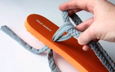 žabky, oprava ževek, recy věci, jak vyrobit nazouváky, návod