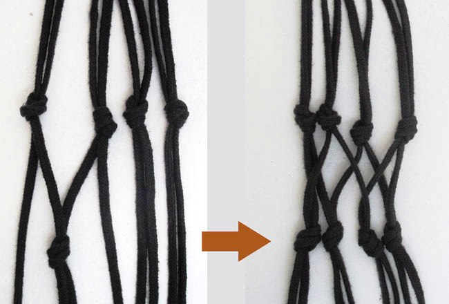 závěsný květináč, drhání, návod, jak drhat, květináče závěsné