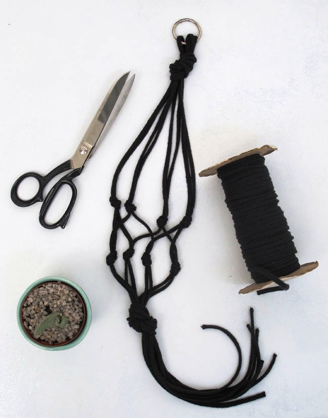 závěsný květináč, drhání, návod, jak drhat, květináče závěsné