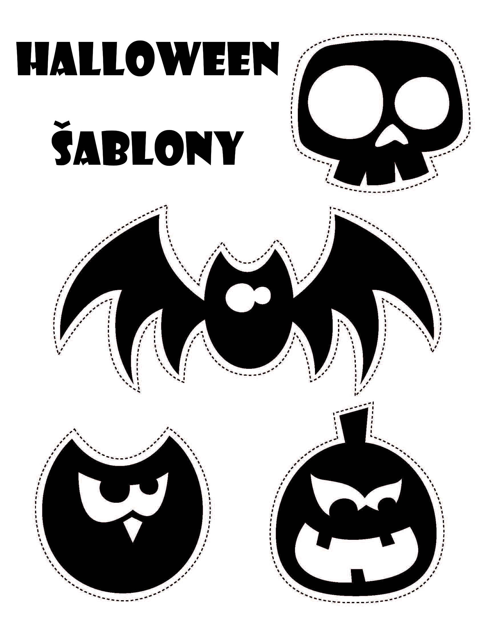 halloween šablony, halloveen, závěs , halovín, helouvín