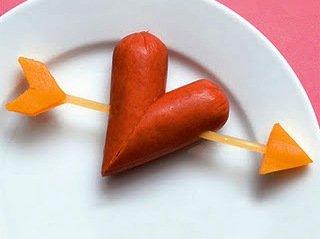 Valentýnské jídlo, svad´tý valentín, svátek všech zamilovaných