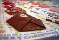 Adventní kalendář - obálky origami