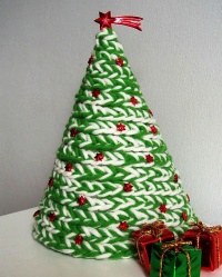 Háčkovaný vánoční stromeček