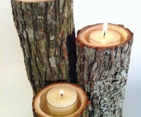 Dřevěný svícen - DŘEVOtvoření