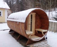 Srubová sauna Ivalo, finská kota - fotogalerie