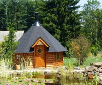 Dřevěná sauna Ahku, finská kota - fotogalerie