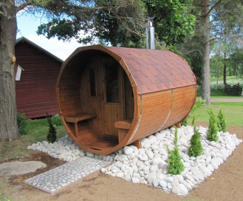 Sudová sauna Thermowood s kamny na dřevo - HORIZONT
