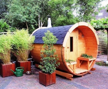 Sudová sauna 2,5 x 1,9 m - modřín