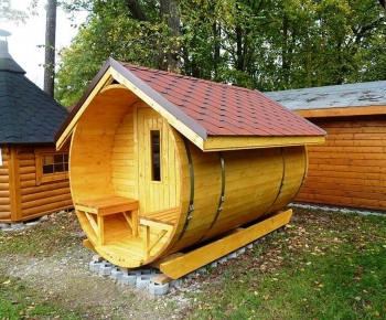 Sudová sauna 3,0 x 2,2 m - smrk