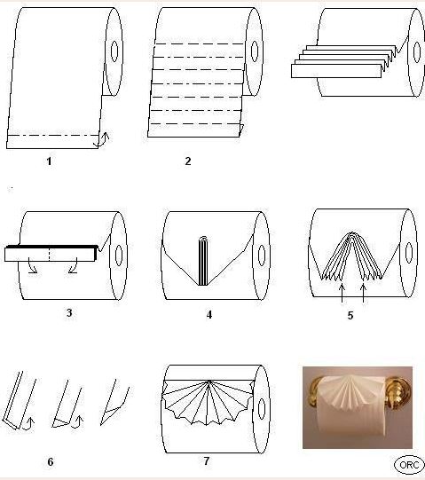 origami, toaletní papír, nuda na záchodě, wc tvoření, na záchod 