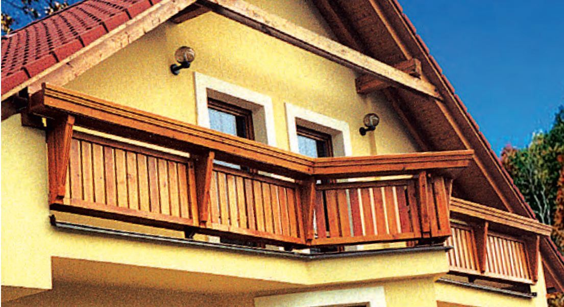 Dřevěný balkon