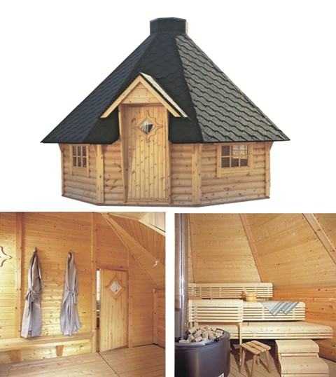 srubová sauna, srub sauna