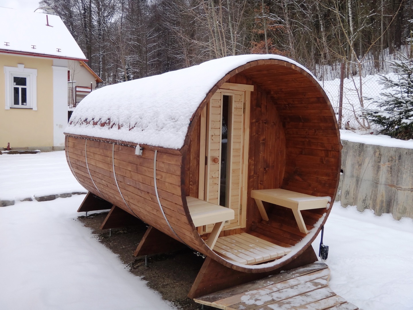 sudová sauna, jak postavit saunu, jak se staví sen, SwissHouse, realizace saun
