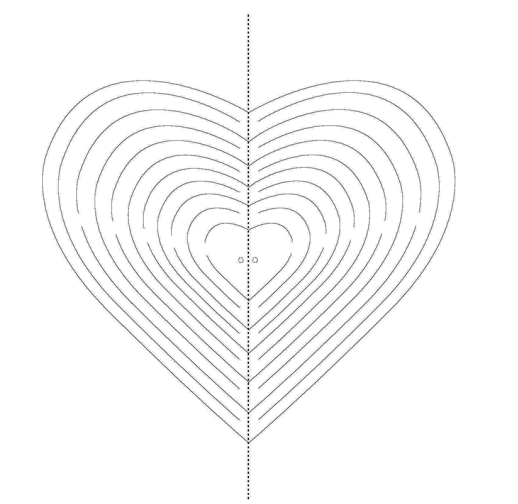 valentýnské přání, 3D srdce, vystřihovánka srdce,valentýncké srdce návod, svatý valentin
