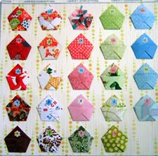 origami obalka, adventví kalendář
