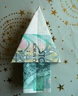 jak darovat peníze, origami stromeček