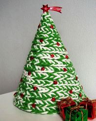 háčkovaný stromeček, vánoční háčkování stromeček, vánéční dekorace, háčkování návod, jak uháčkovat