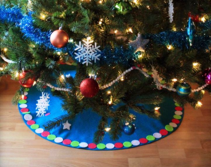ubrus pod vánoční stromek, návod, jak vyrobit ubrus pod vánošní stromek