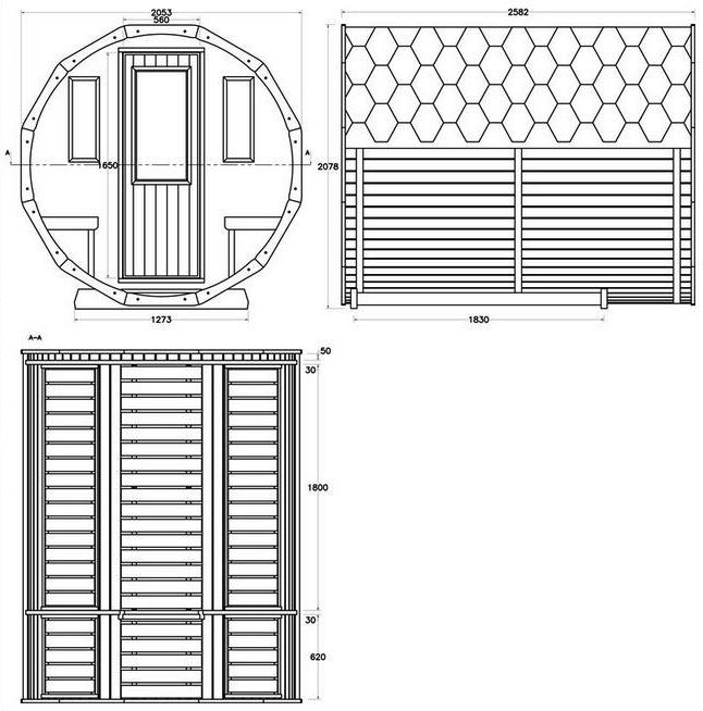 sudová sauna, zahradní sauna, sud, thermowood, sauna v sudu, venkovní sauna