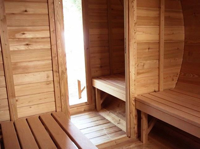 venkovní sauna, sudová sauna, saunování, sauna v sudu